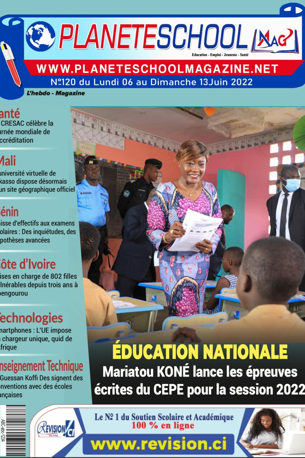 L’Hebdo eMag de Planète School Magazine du 10 Juin 2022