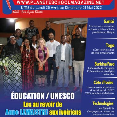 Côte d’Ivoire / La Revue De Presse Éducative De Côte D’ivoire Et D’ailleurs, n°116 Du Lundi 25 Avril Au Dimanche 01 Avril 2022