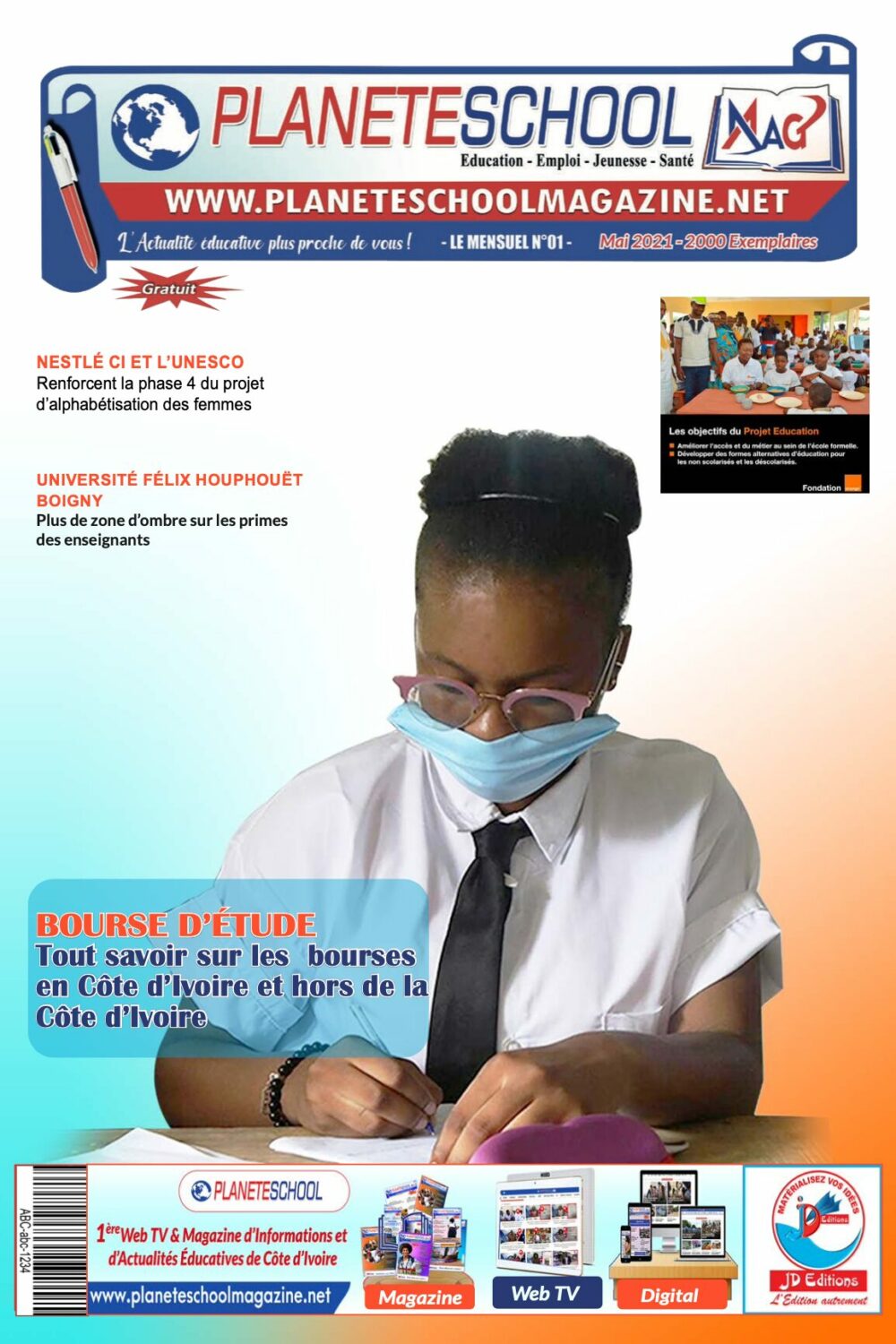 Le Mensuel Planète School Magazine № 01 du mois de Mai 2021