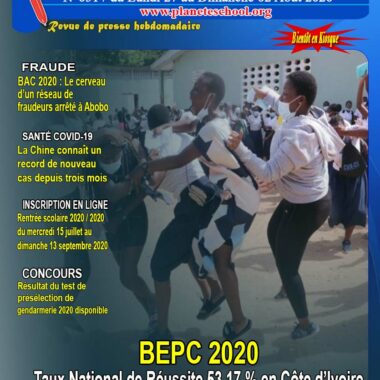 REVUE DE PRESSE N°51 DU 27 au 02-08-20