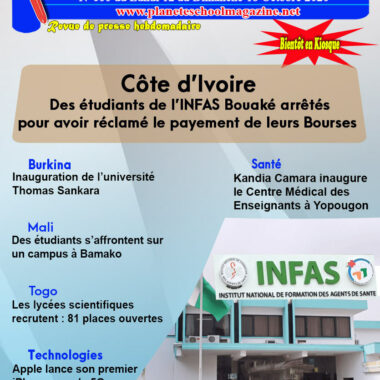 REVUE DE PRESSE N°60 DU 12 au 18-10-20