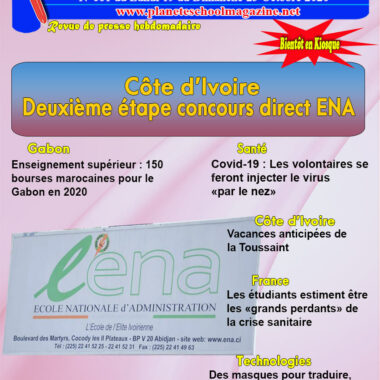 REVUE DE PRESSE N°61 DU 19 au 25-10-20